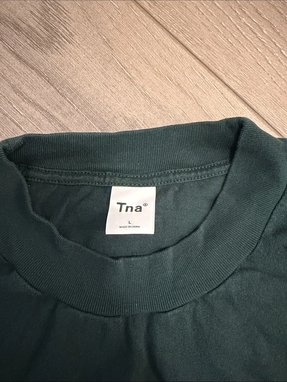 TNA Forest Green Cropped Long Sleeve Tee - Picture 2 of 2